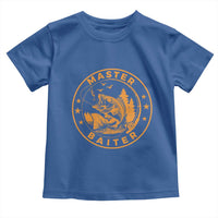Master Baiter Toddler T Shirt Retro Bass Fishing Funny Fisher Fish Fisherman - Wonder Print Shop