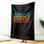 Master Baiter Throw Blanket Retro Bass Fishing Funny Fish Fisherman - Wonder Print Shop