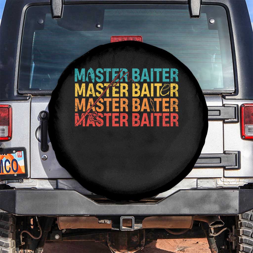 Master Baiter Spare Tire Cover Retro Bass Fishing Funny Fish Fisherman - Wonder Print Shop