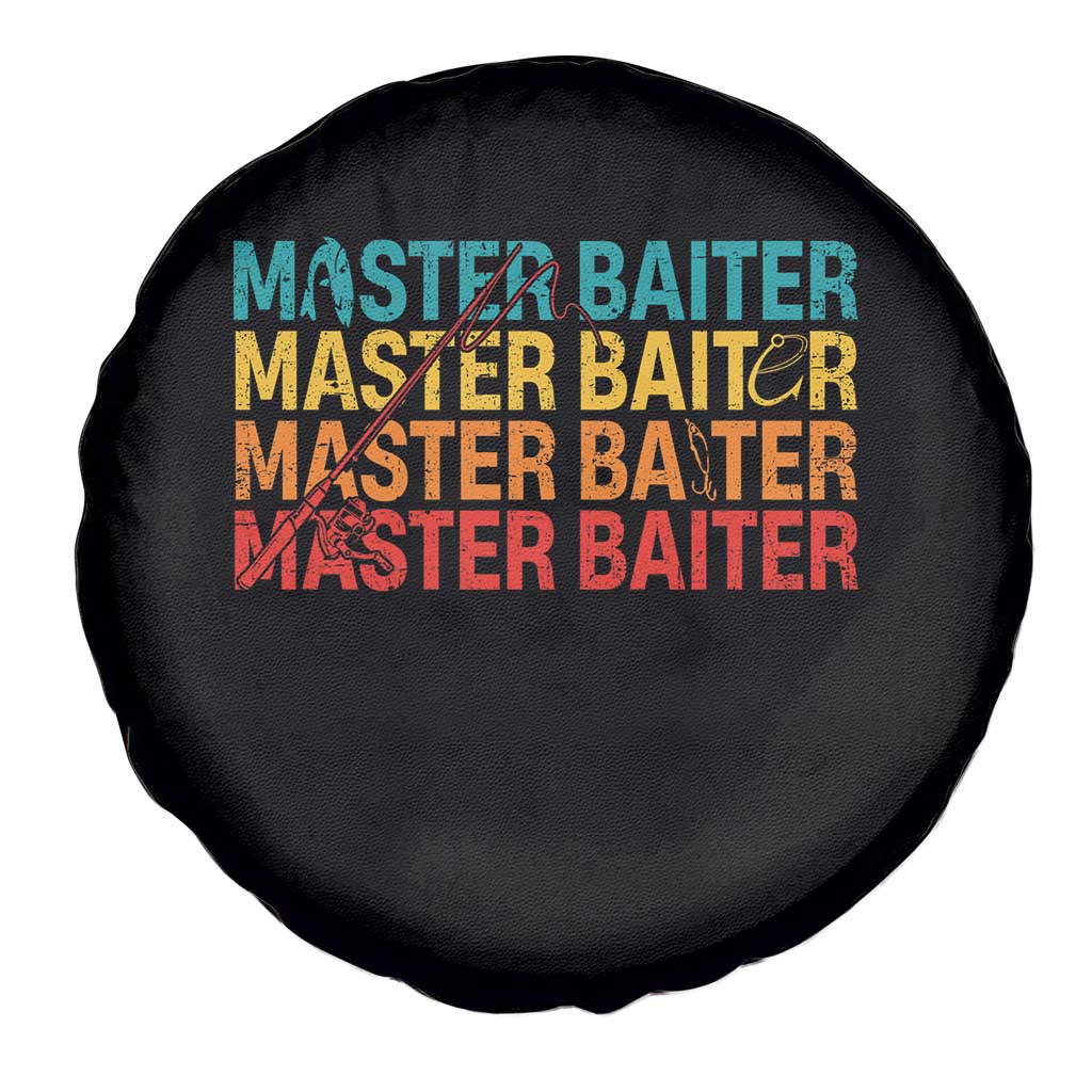 Master Baiter Spare Tire Cover Retro Bass Fishing Funny Fish Fisherman - Wonder Print Shop