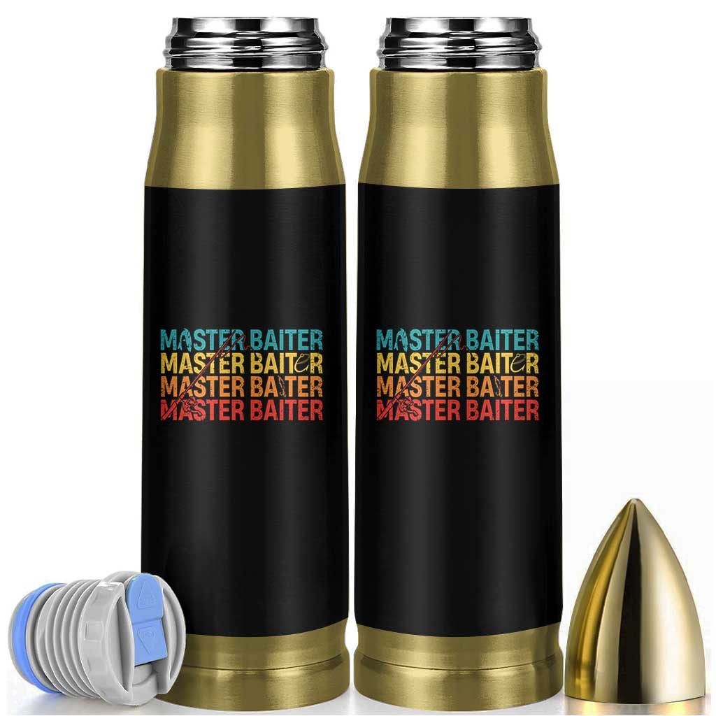 Master Baiter Bullet Tumbler Retro Bass Fishing Funny Fish Fisherman - Wonder Print Shop