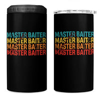 Master Baiter 4 in 1 Can Cooler Tumbler Retro Bass Fishing Funny Fish Fisherman - Wonder Print Shop