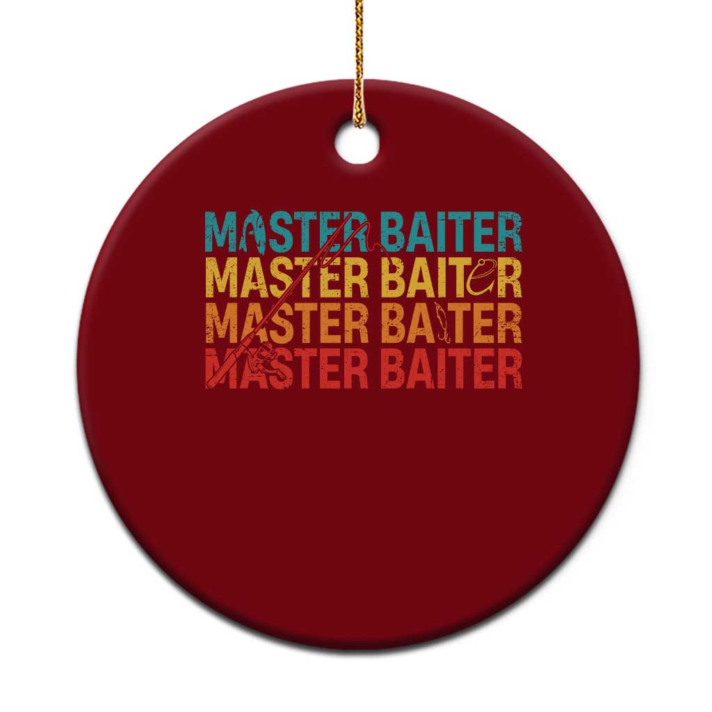 Master Baiter Ceramic Ornament Retro Bass Fishing Funny Fish Fisherman - Wonder Print Shop