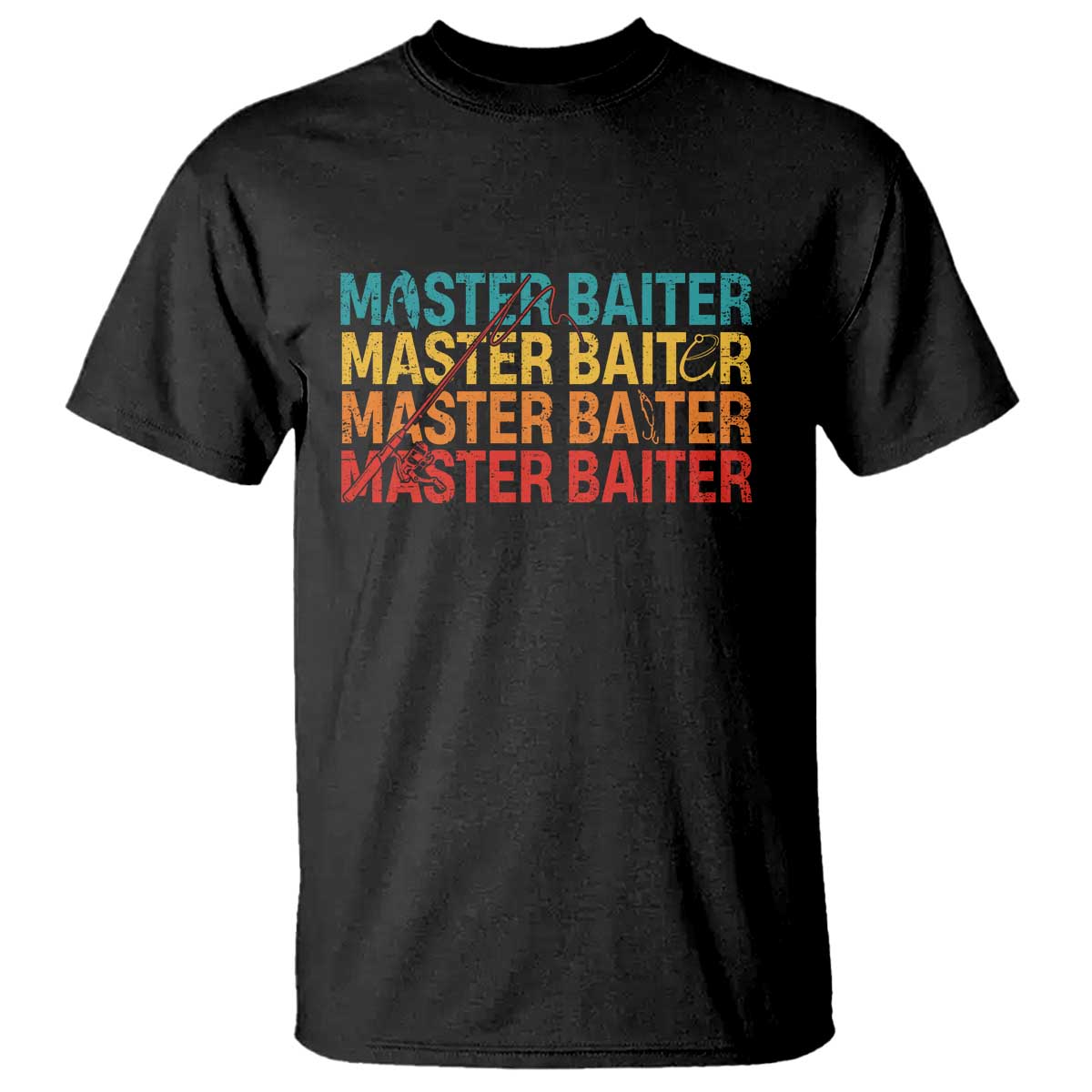 Master Baiter T Shirt Retro Bass Fishing Funny Fish Fisherman - Wonder Print Shop