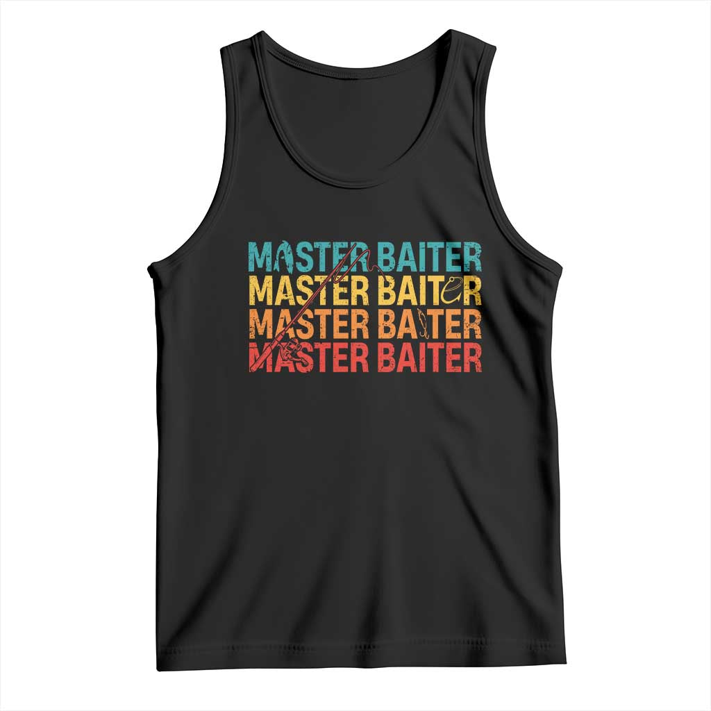 Master Baiter Tank Top Retro Bass Fishing Funny Fish Fisherman - Wonder Print Shop