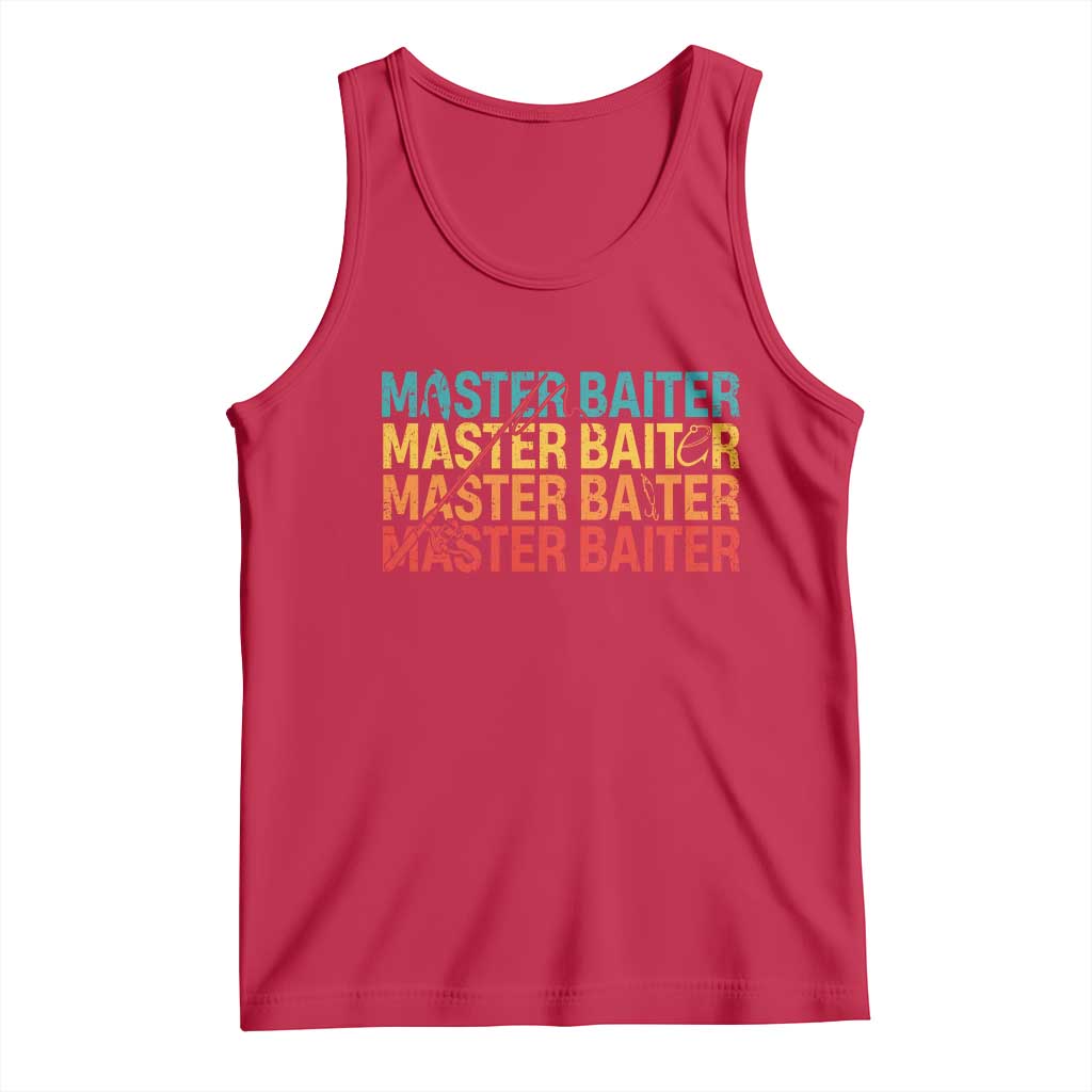 Master Baiter Tank Top Retro Bass Fishing Funny Fish Fisherman - Wonder Print Shop