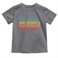 Master Baiter Toddler T Shirt Retro Bass Fishing Funny Fish Fisherman - Wonder Print Shop