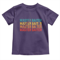 Master Baiter Toddler T Shirt Retro Bass Fishing Funny Fish Fisherman - Wonder Print Shop