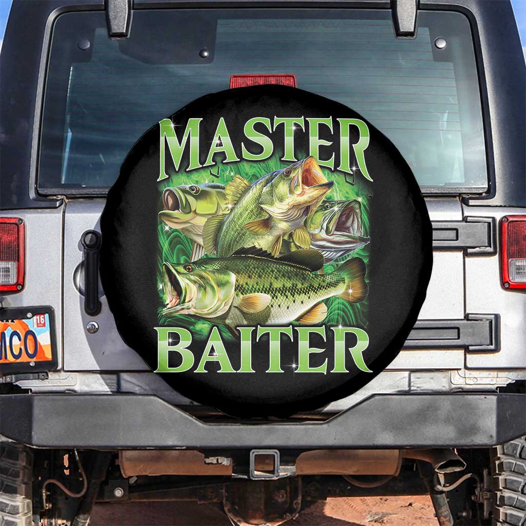 Master Baiter Spare Tire Cover Funny Bass Fishing Fisher Bootleg Graphic - Wonder Print Shop