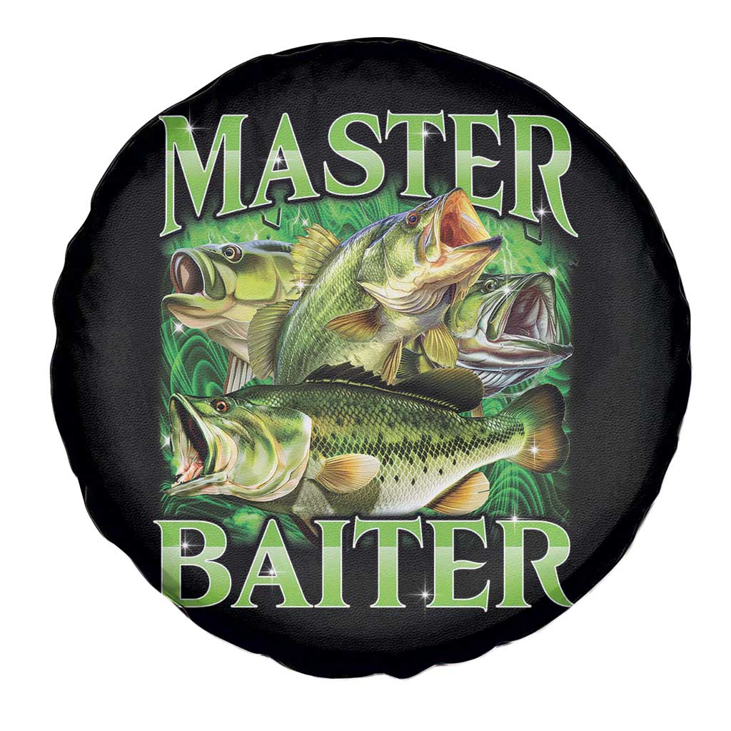 Master Baiter Spare Tire Cover Funny Bass Fishing Fisher Bootleg Graphic - Wonder Print Shop