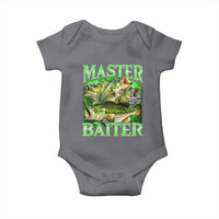 Master Baiter Baby Onesie Funny Bass Fishing Fisher Bootleg Graphic - Wonder Print Shop