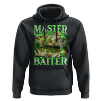 Master Baiter Hoodie Funny Bass Fishing Fisher Bootleg Graphic - Wonder Print Shop
