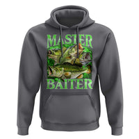 Master Baiter Hoodie Funny Bass Fishing Fisher Bootleg Graphic - Wonder Print Shop