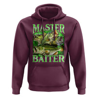 Master Baiter Hoodie Funny Bass Fishing Fisher Bootleg Graphic - Wonder Print Shop