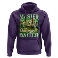 Master Baiter Hoodie Funny Bass Fishing Fisher Bootleg Graphic - Wonder Print Shop
