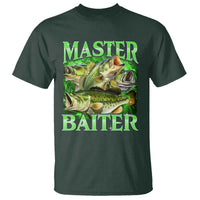 Master Baiter T Shirt Funny Bass Fishing Fisher Bootleg Graphic - Wonder Print Shop