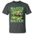 Master Baiter T Shirt Funny Bass Fishing Fisher Bootleg Graphic - Wonder Print Shop