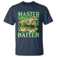 Master Baiter T Shirt Funny Bass Fishing Fisher Bootleg Graphic - Wonder Print Shop