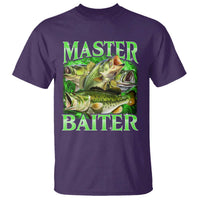 Master Baiter T Shirt Funny Bass Fishing Fisher Bootleg Graphic - Wonder Print Shop