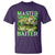 Master Baiter T Shirt Funny Bass Fishing Fisher Bootleg Graphic - Wonder Print Shop