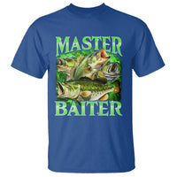 Master Baiter T Shirt Funny Bass Fishing Fisher Bootleg Graphic - Wonder Print Shop