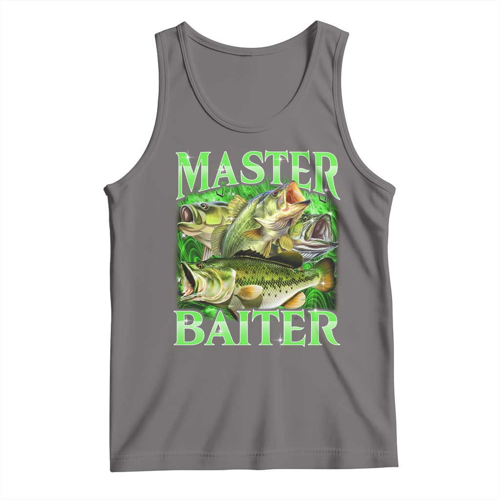 Master Baiter Tank Top Funny Bass Fishing Fisher Bootleg Graphic - Wonder Print Shop