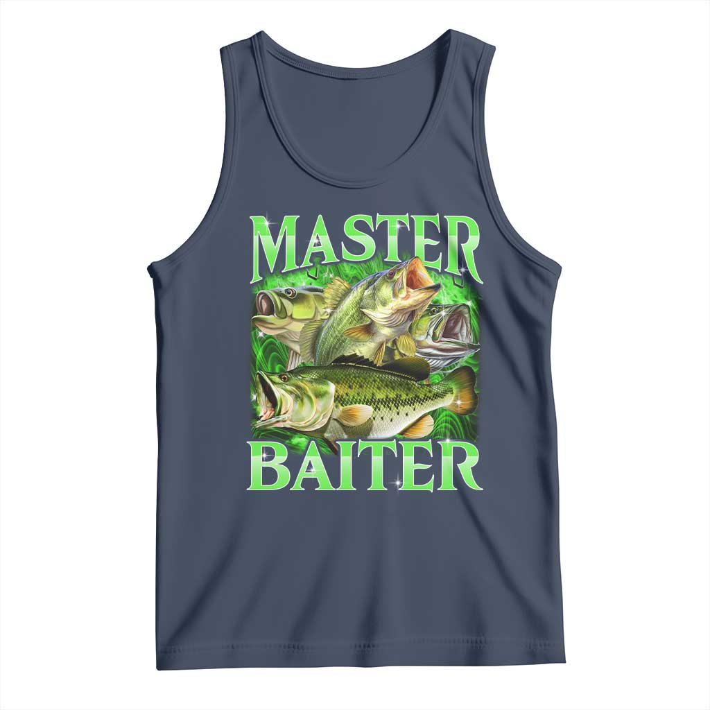 Master Baiter Tank Top Funny Bass Fishing Fisher Bootleg Graphic - Wonder Print Shop