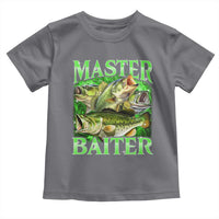Master Baiter Toddler T Shirt Funny Bass Fishing Fisher Bootleg Graphic - Wonder Print Shop
