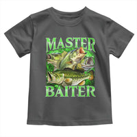 Master Baiter Toddler T Shirt Funny Bass Fishing Fisher Bootleg Graphic - Wonder Print Shop