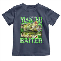 Master Baiter Toddler T Shirt Funny Bass Fishing Fisher Bootleg Graphic - Wonder Print Shop