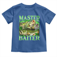 Master Baiter Toddler T Shirt Funny Bass Fishing Fisher Bootleg Graphic - Wonder Print Shop