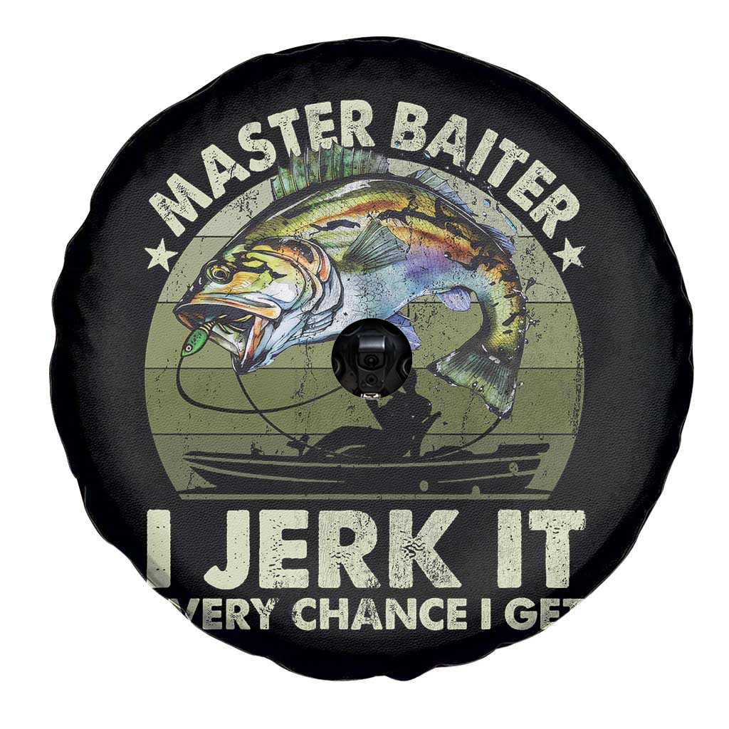 Retro Master Baiter Spare Tire Cover Funny Bass Fishing Fisher - Wonder Print Shop