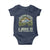 Retro Master Baiter Baby Onesie Funny Bass Fishing Fisher - Wonder Print Shop