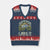Retro Master Baiter V-Neck Knit Sweater Vest Funny Bass Fishing Fisher - Wonder Print Shop