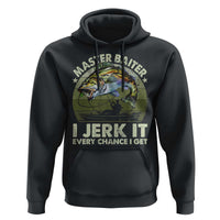 Retro Master Baiter Hoodie Funny Bass Fishing Fisher - Wonder Print Shop