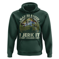 Retro Master Baiter Hoodie Funny Bass Fishing Fisher - Wonder Print Shop