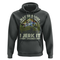 Retro Master Baiter Hoodie Funny Bass Fishing Fisher - Wonder Print Shop
