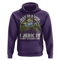 Retro Master Baiter Hoodie Funny Bass Fishing Fisher - Wonder Print Shop