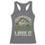 Retro Master Baiter Racerback Tank Top Funny Bass Fishing Fisher - Wonder Print Shop