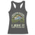 Retro Master Baiter Racerback Tank Top Funny Bass Fishing Fisher - Wonder Print Shop