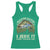 Retro Master Baiter Racerback Tank Top Funny Bass Fishing Fisher - Wonder Print Shop