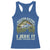 Retro Master Baiter Racerback Tank Top Funny Bass Fishing Fisher - Wonder Print Shop