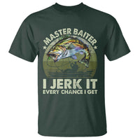 Retro Master Baiter T Shirt Funny Bass Fishing Fisher - Wonder Print Shop