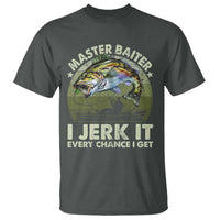 Retro Master Baiter T Shirt Funny Bass Fishing Fisher - Wonder Print Shop