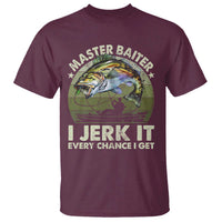 Retro Master Baiter T Shirt Funny Bass Fishing Fisher - Wonder Print Shop