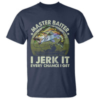 Retro Master Baiter T Shirt Funny Bass Fishing Fisher - Wonder Print Shop