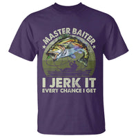 Retro Master Baiter T Shirt Funny Bass Fishing Fisher - Wonder Print Shop