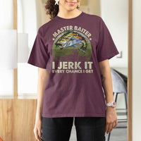 Retro Master Baiter T Shirt For Women Funny Bass Fishing Fisher - Wonder Print Shop