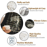 Born To Go Fishing Throw Blanket Forced School Fisherman Camouflage US Flag - Wonder Print Shop