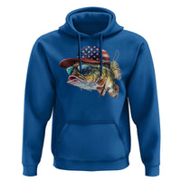 Funny Fishing American Flag Hoodie Patriotic Fisherman Family Gift - Wonder Print Shop